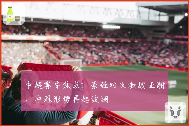 中超赛季焦点:豪强对决激战正酣,冲冠形势再起波澜